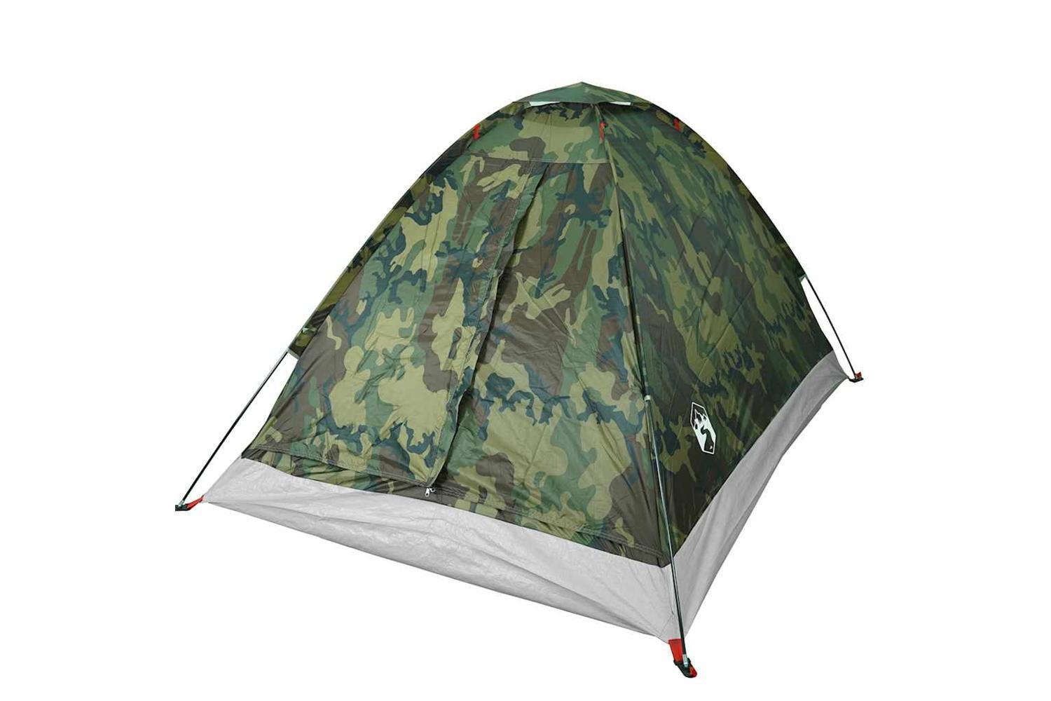 Vidaxl Camping Tent Dome 2-person Camouflage Waterproof-5