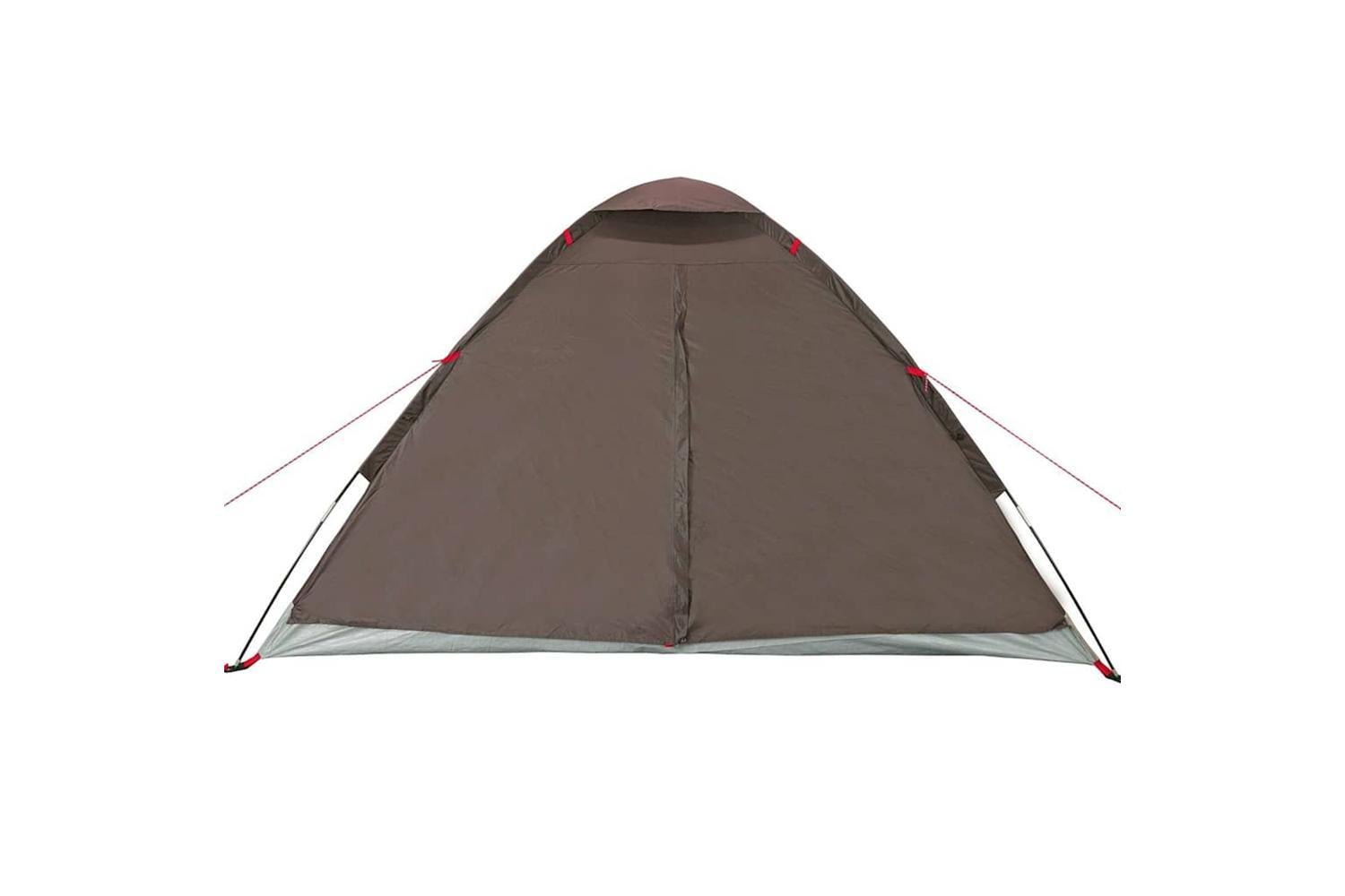 Vidaxl Camping Tent Dome 4-person Brown Waterproof-7