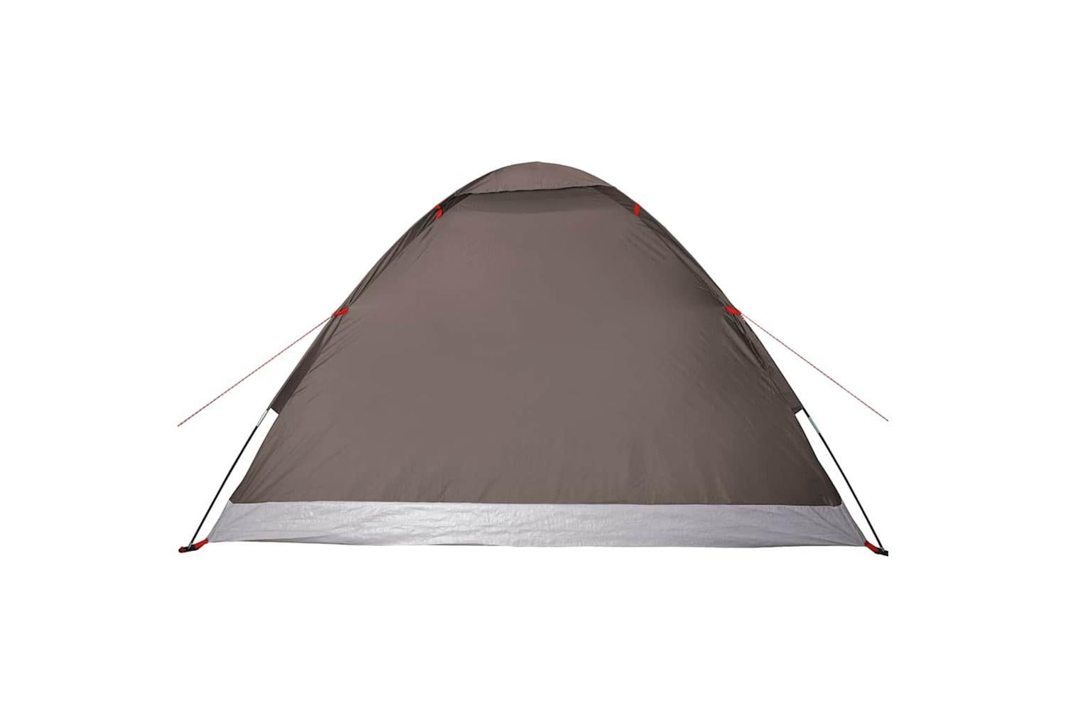 Vidaxl Camping Tent Dome 4-person Brown Waterproof-9