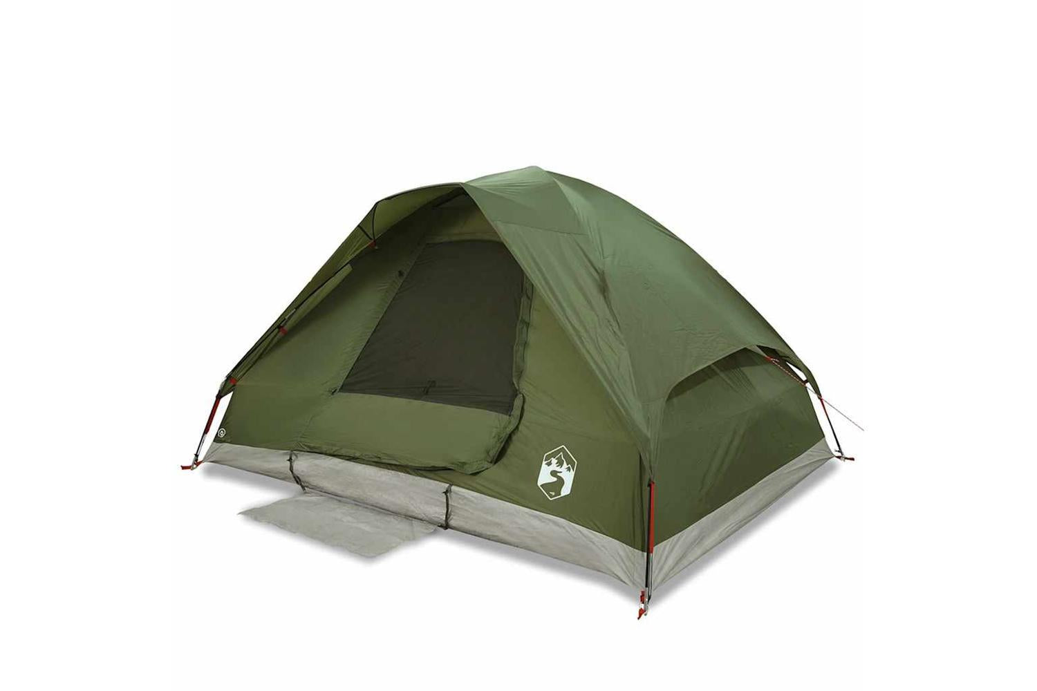 Vidaxl Camping Tent Dome 4-person Olive Green Waterproof-2