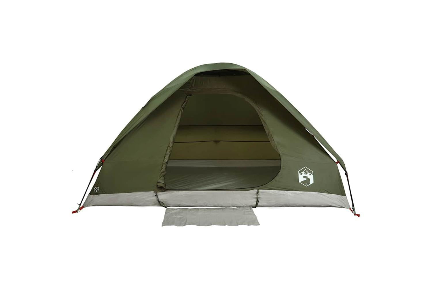 Vidaxl Camping Tent Dome 4-person Olive Green Waterproof-6