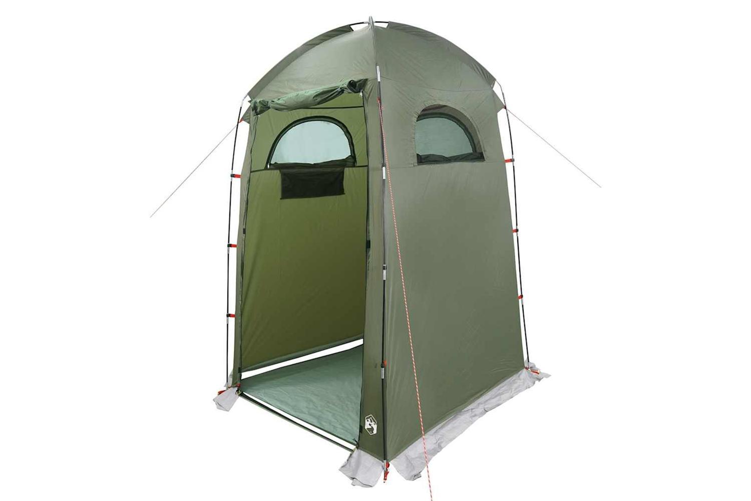 Vidaxl Shower Tent Olive Green Waterproof-4