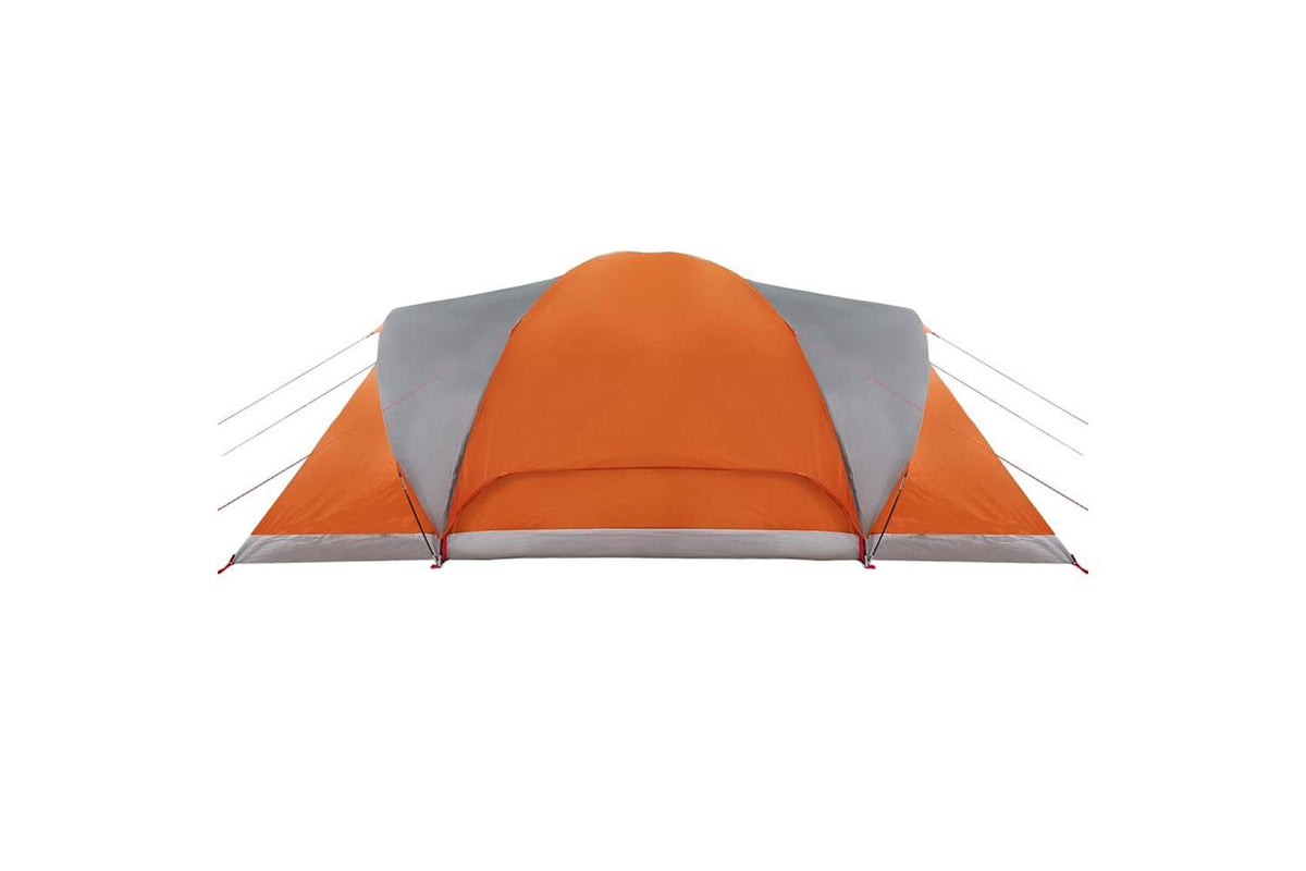 Vidaxl Family Tent Dome 6-person Grey And Orange Waterproof-9