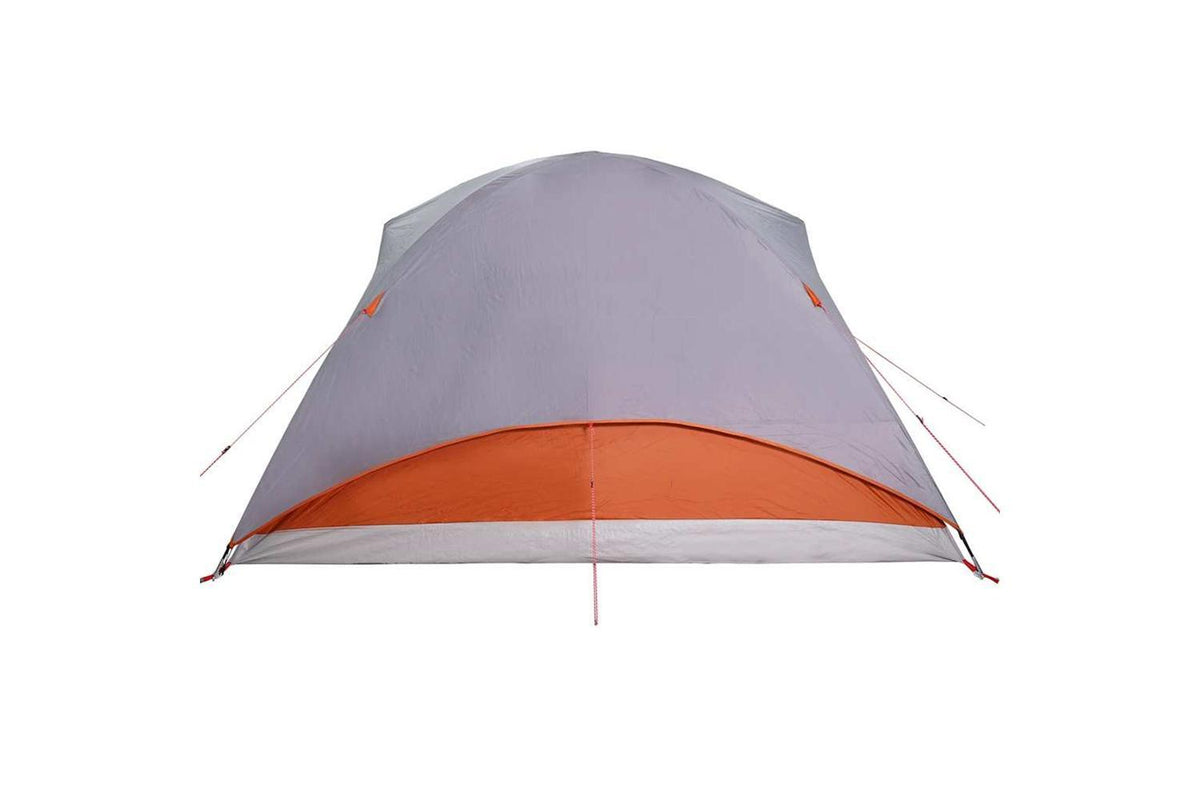 Vidaxl Family Tent Tunnel 6-person Grey And Orange Waterproof-9