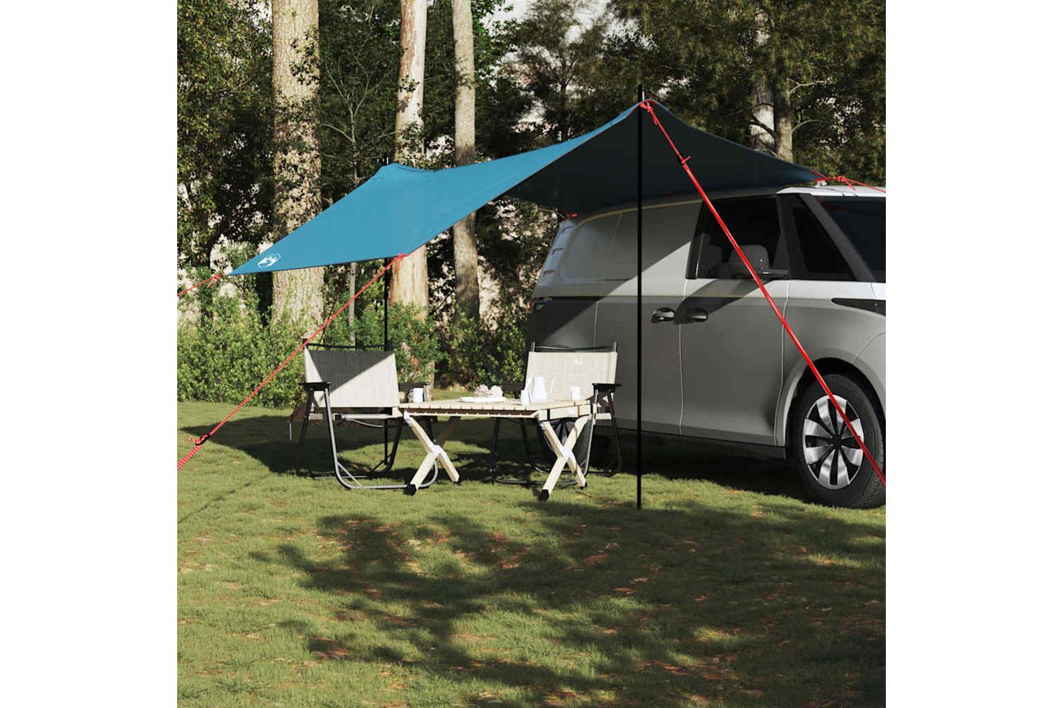 Vidaxl Car Tent Blue Waterproof-3