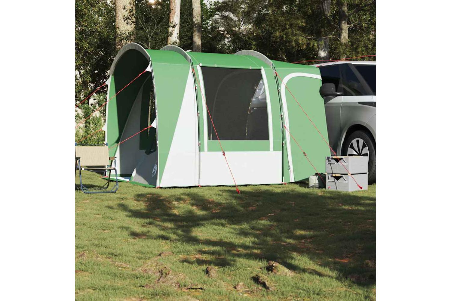 Vidaxl Car Tent 4-person Green Waterproof-3