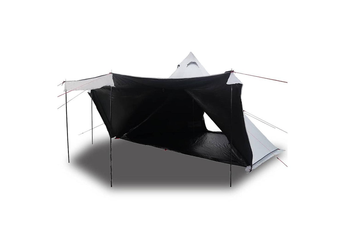 Vidaxl Family Tent Tipi 8-person White Blackout Fabric Waterproof