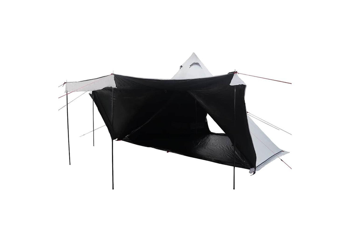 Vidaxl Family Tent Tipi 8-person White Blackout Fabric Waterproof-3