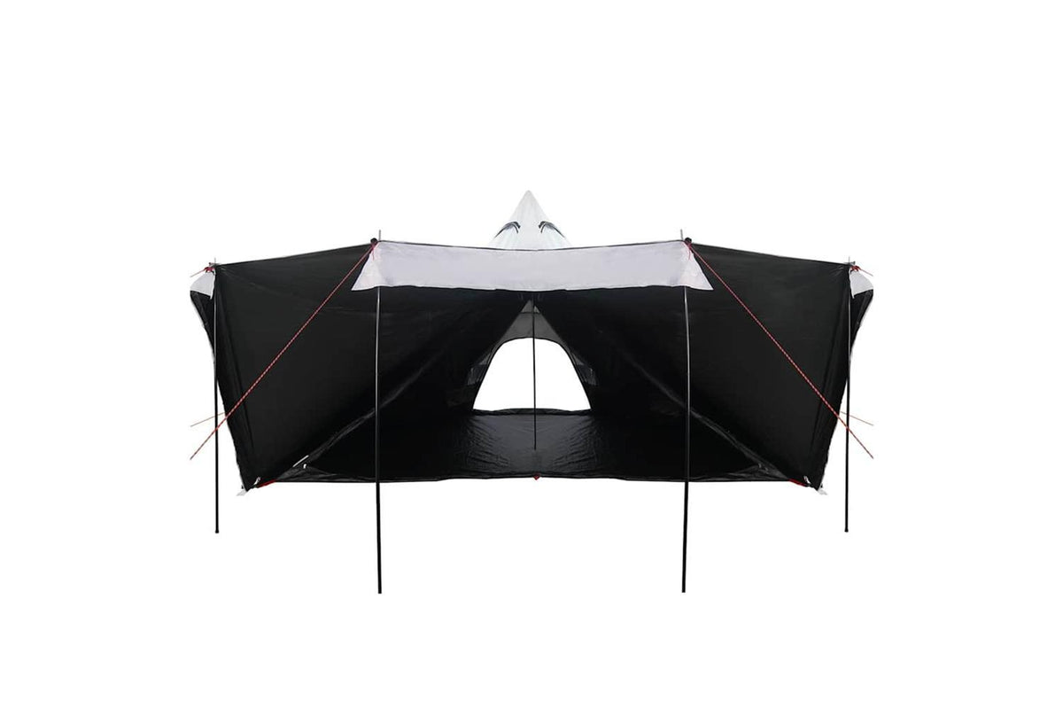 Vidaxl Family Tent Tipi 8-person White Blackout Fabric Waterproof-6