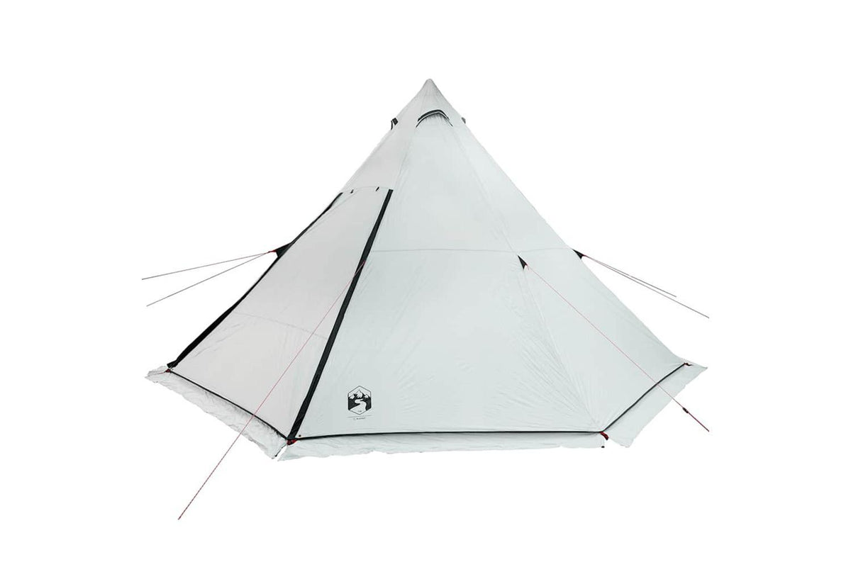 Vidaxl Family Tent Tipi 8-person White Blackout Fabric Waterproof-9