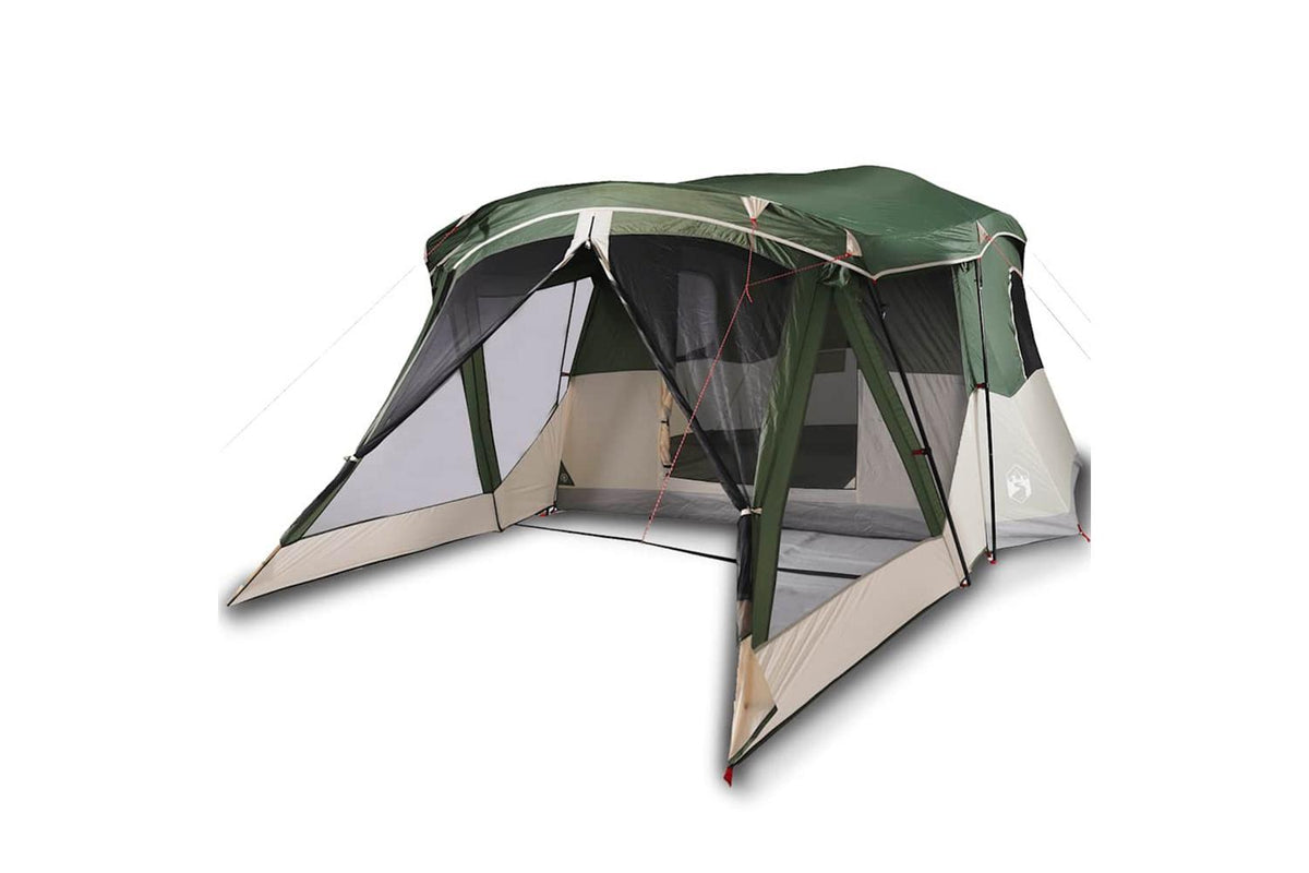 Vidaxl Camping Tent With Porch 4-person Green Waterproof-2