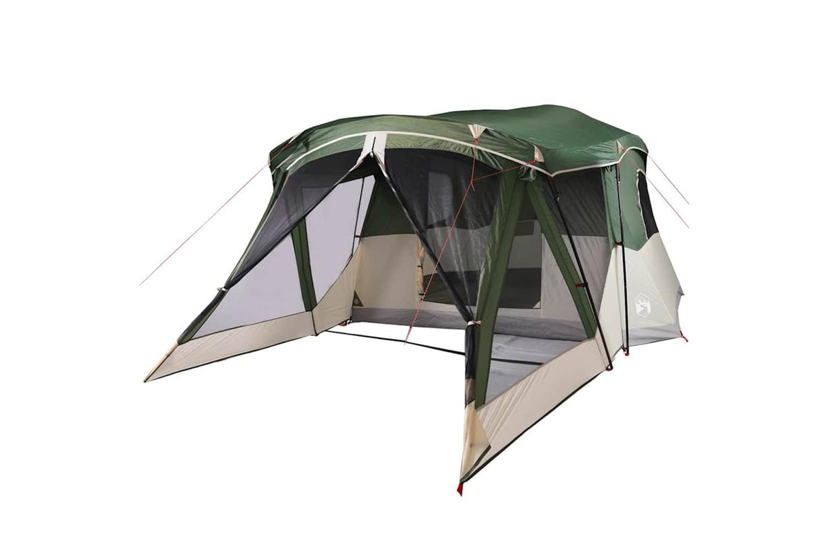Vidaxl Camping Tent With Porch 4-person Green Waterproof-4