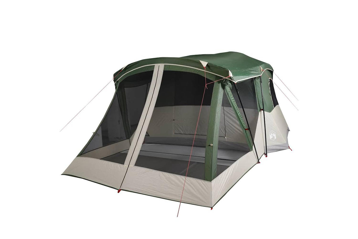 Vidaxl Camping Tent With Porch 4-person Green Waterproof-5