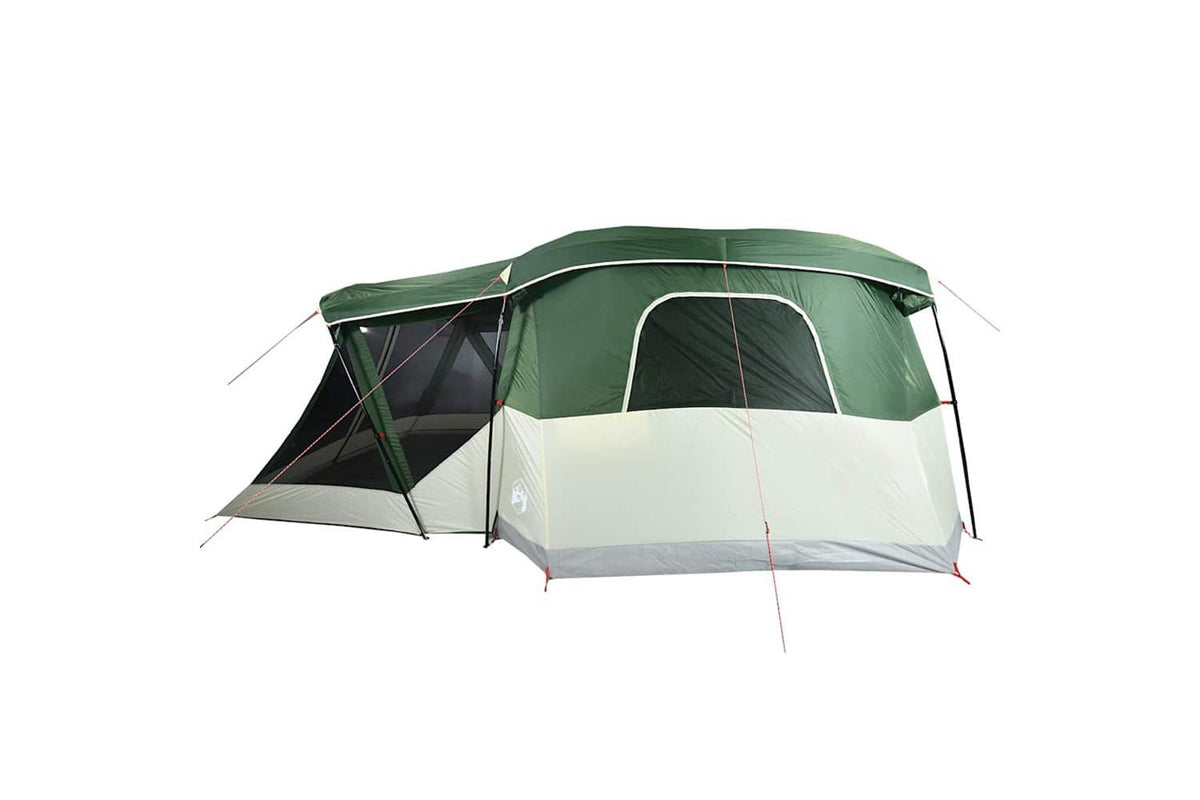 Vidaxl Camping Tent With Porch 4-person Green Waterproof-8