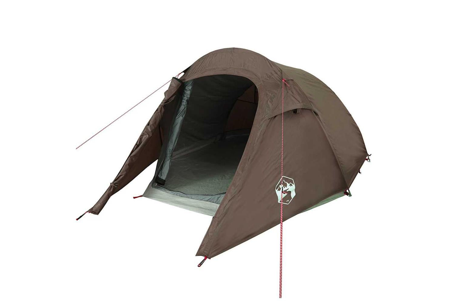 Vidaxl Camping Tent Tunnel 3-person Brown Waterproof-4