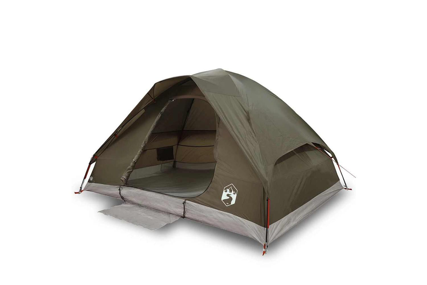 Vidaxl Camping Tent Dome 2-person Brown Waterproof-2