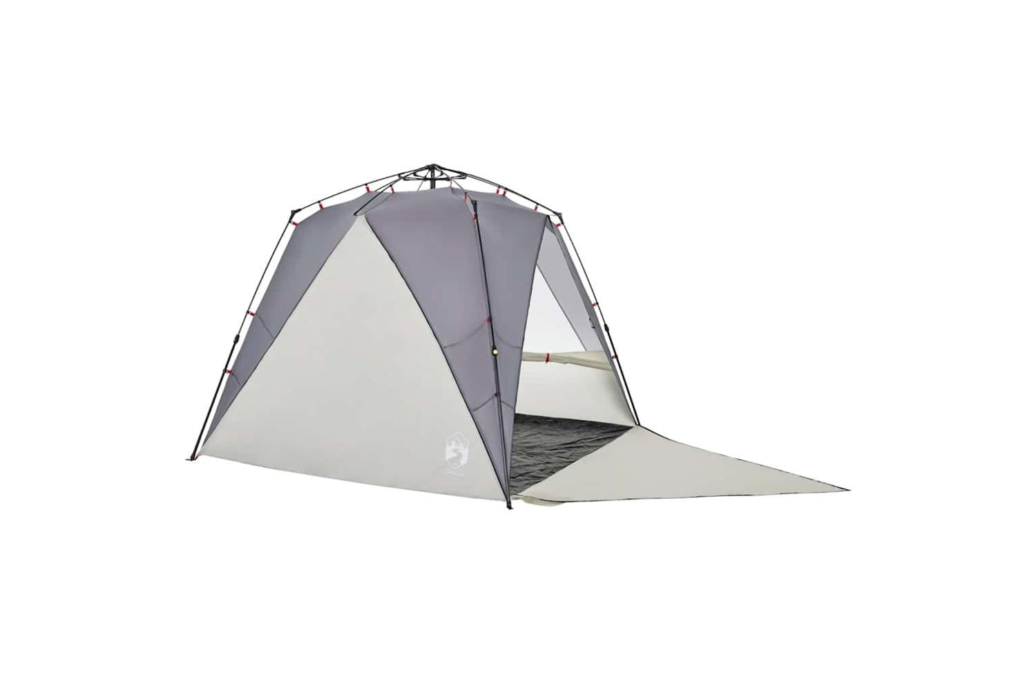 Vidaxl Beach Tent 4-person Grey Quick Release Waterproof-4