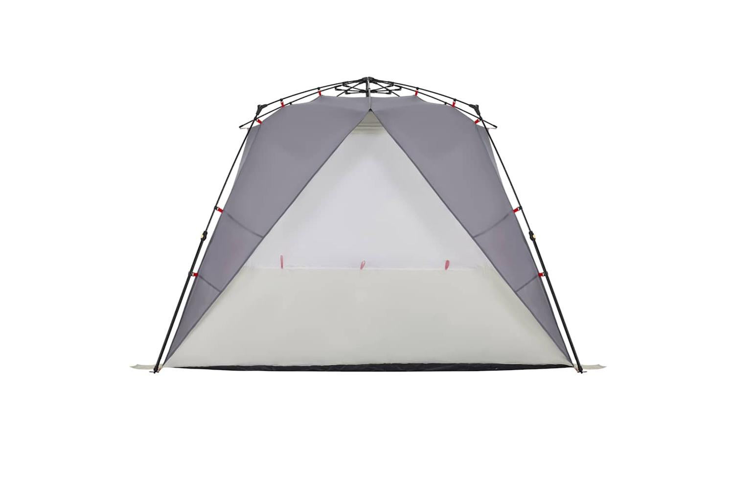 Vidaxl Beach Tent 4-person Grey Quick Release Waterproof-10