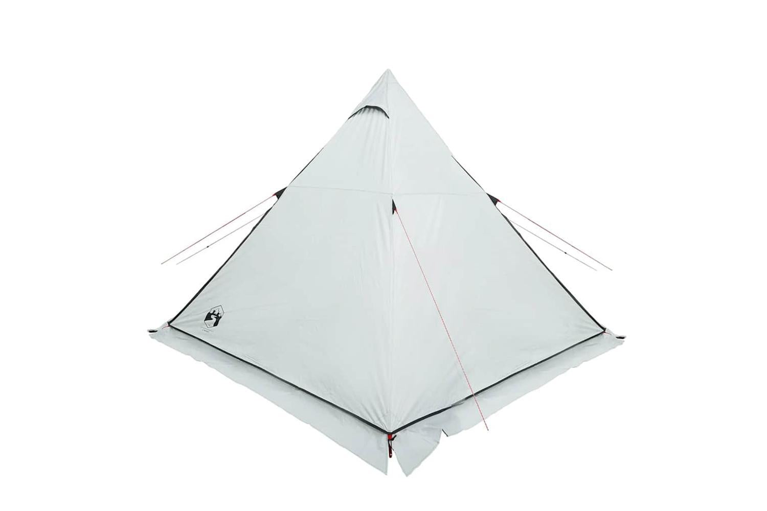 Vidaxl Family Tent Tipi 6-person White Blackout Fabric Waterproof-8