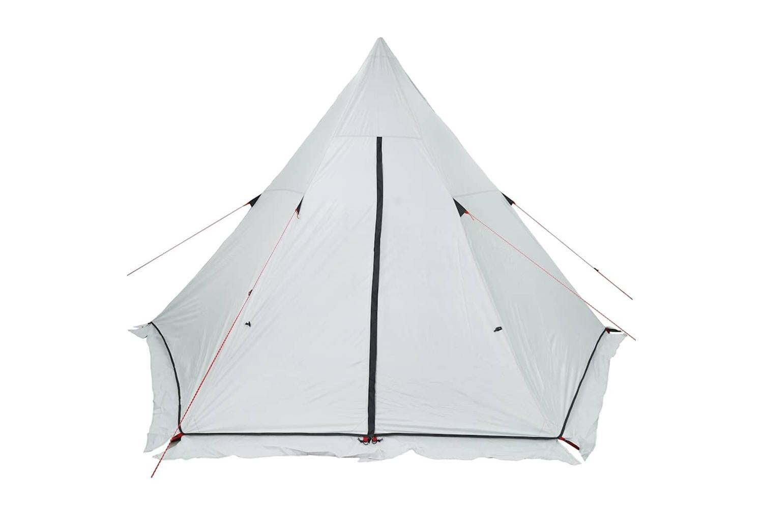 Vidaxl Family Tent Tipi 6-person White Blackout Fabric Waterproof-10