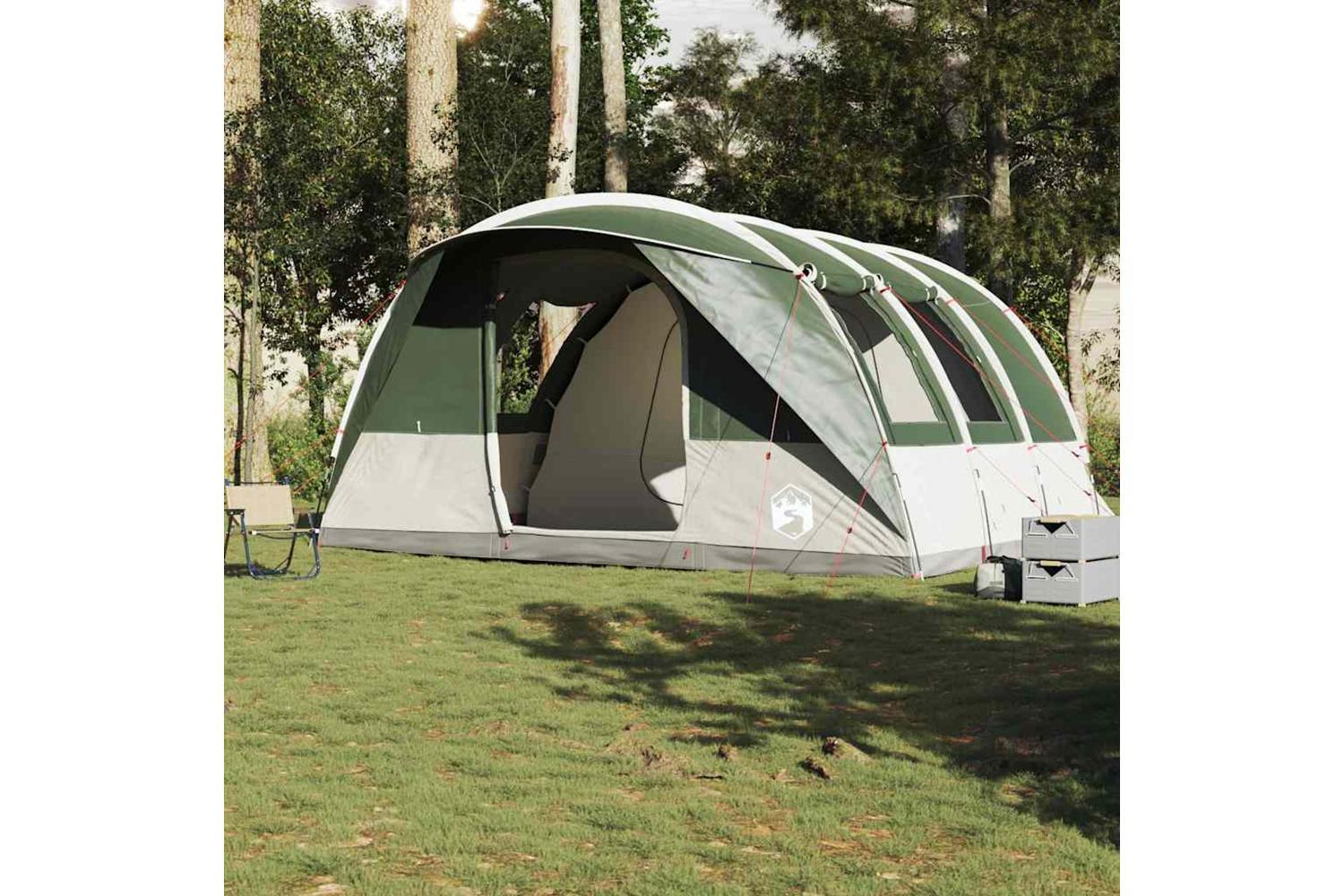 Vidaxl Camping Tent Tunnel 5-person Green Waterproof-3