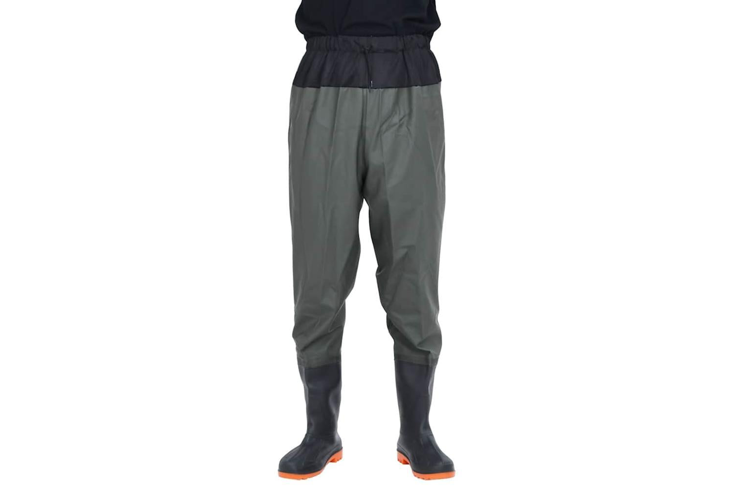 Vidaxl Waist Waders With Boots Dark Green Size 40-2