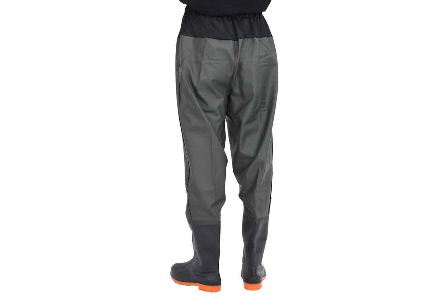 Vidaxl Waist Waders With Boots Dark Green Size 42-4