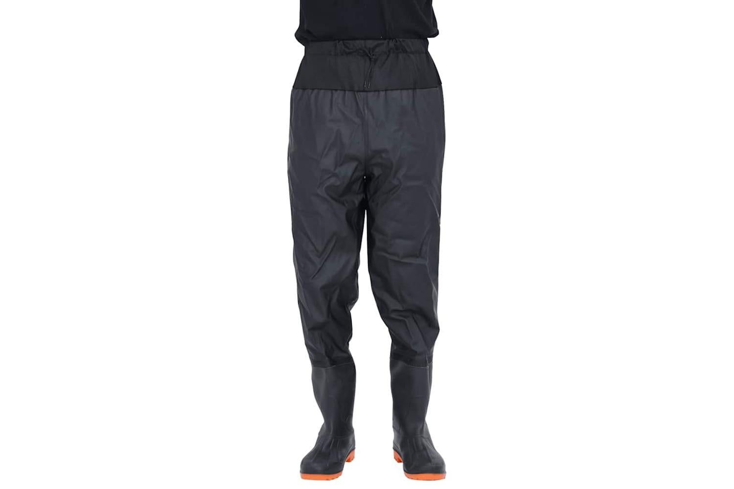 Vidaxl Waist Waders With Boots Black Size 40-2