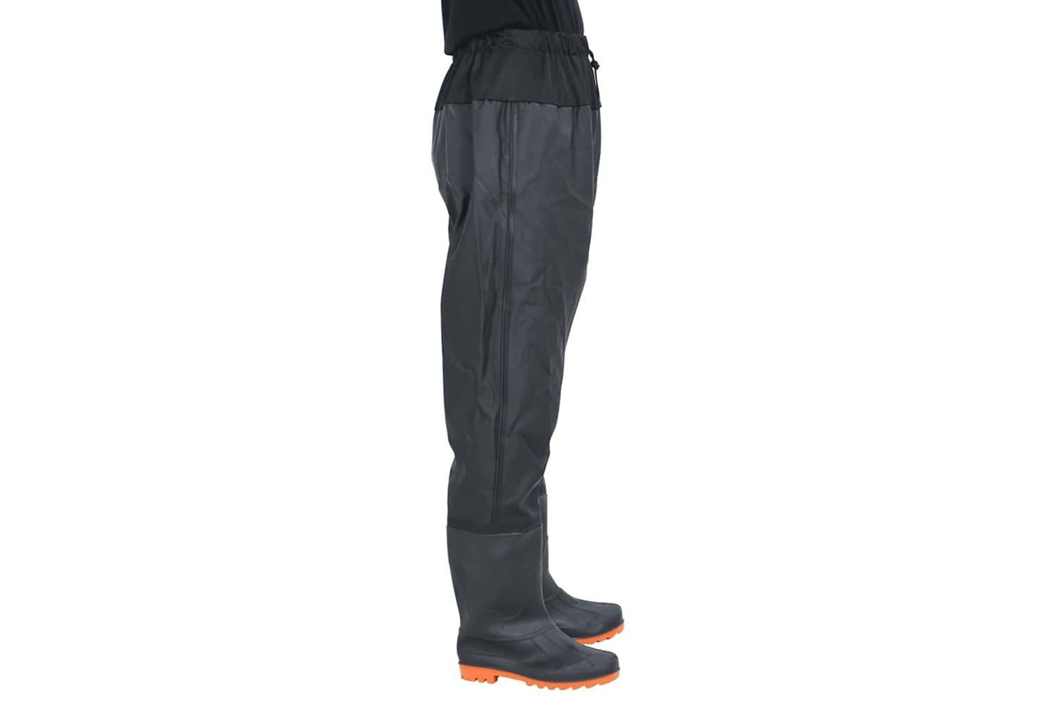 Vidaxl Waist Waders With Boots Black Size 40-3