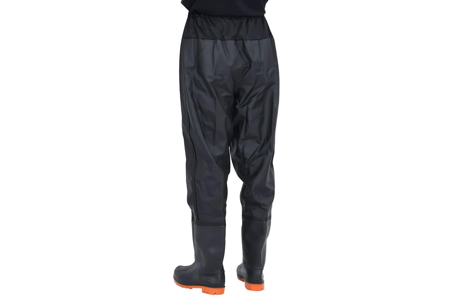 Vidaxl Waist Waders With Boots Black Size 46-4