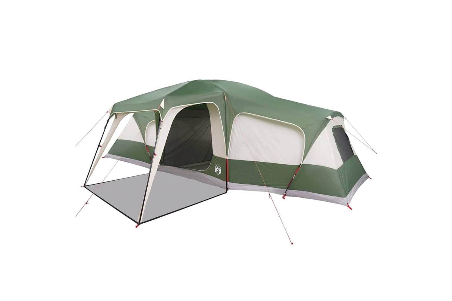 Vidaxl Family Tent With Porch Dome 9-person Green Waterproof-4
