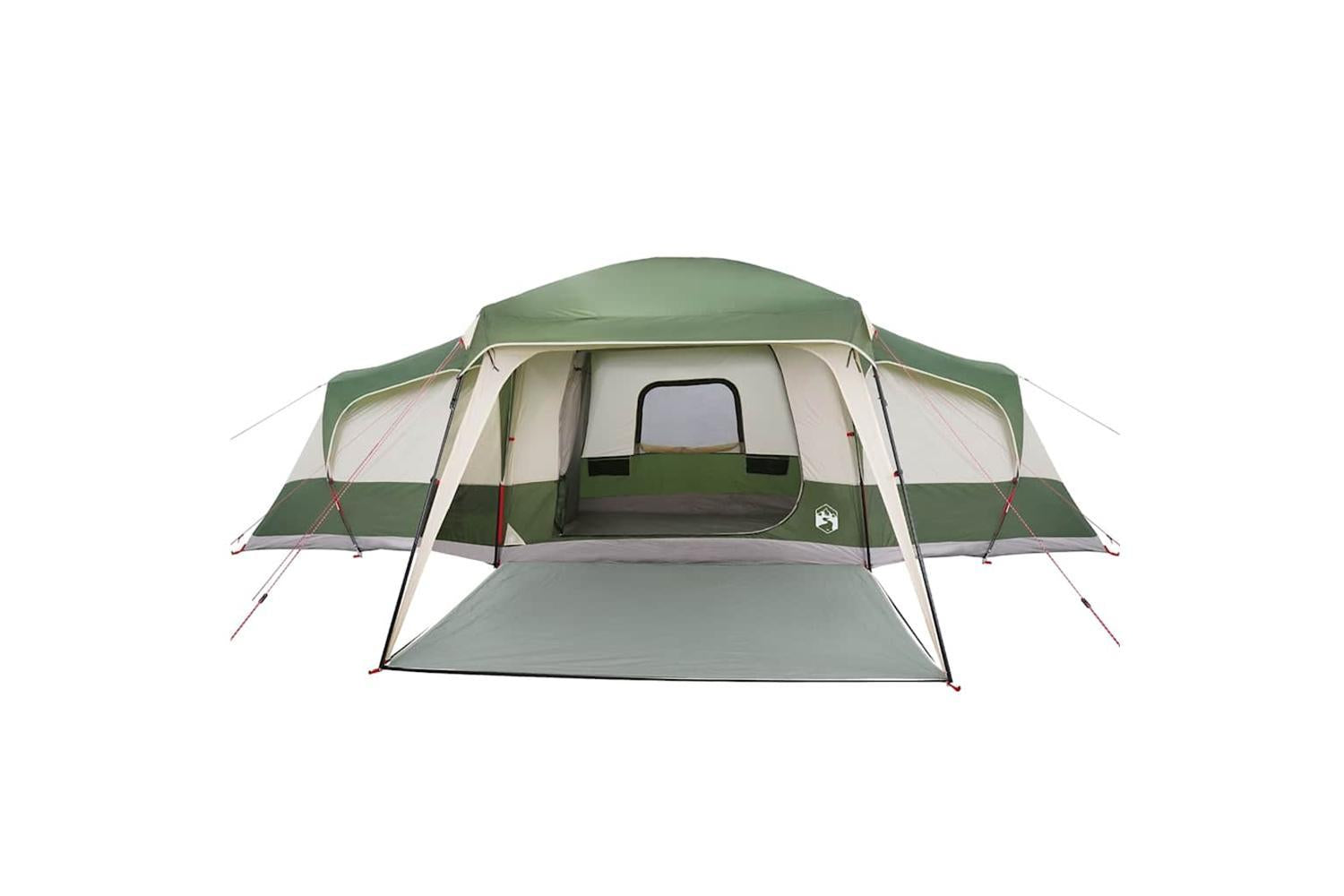 Vidaxl Family Tent With Porch Dome 9-person Green Waterproof-5
