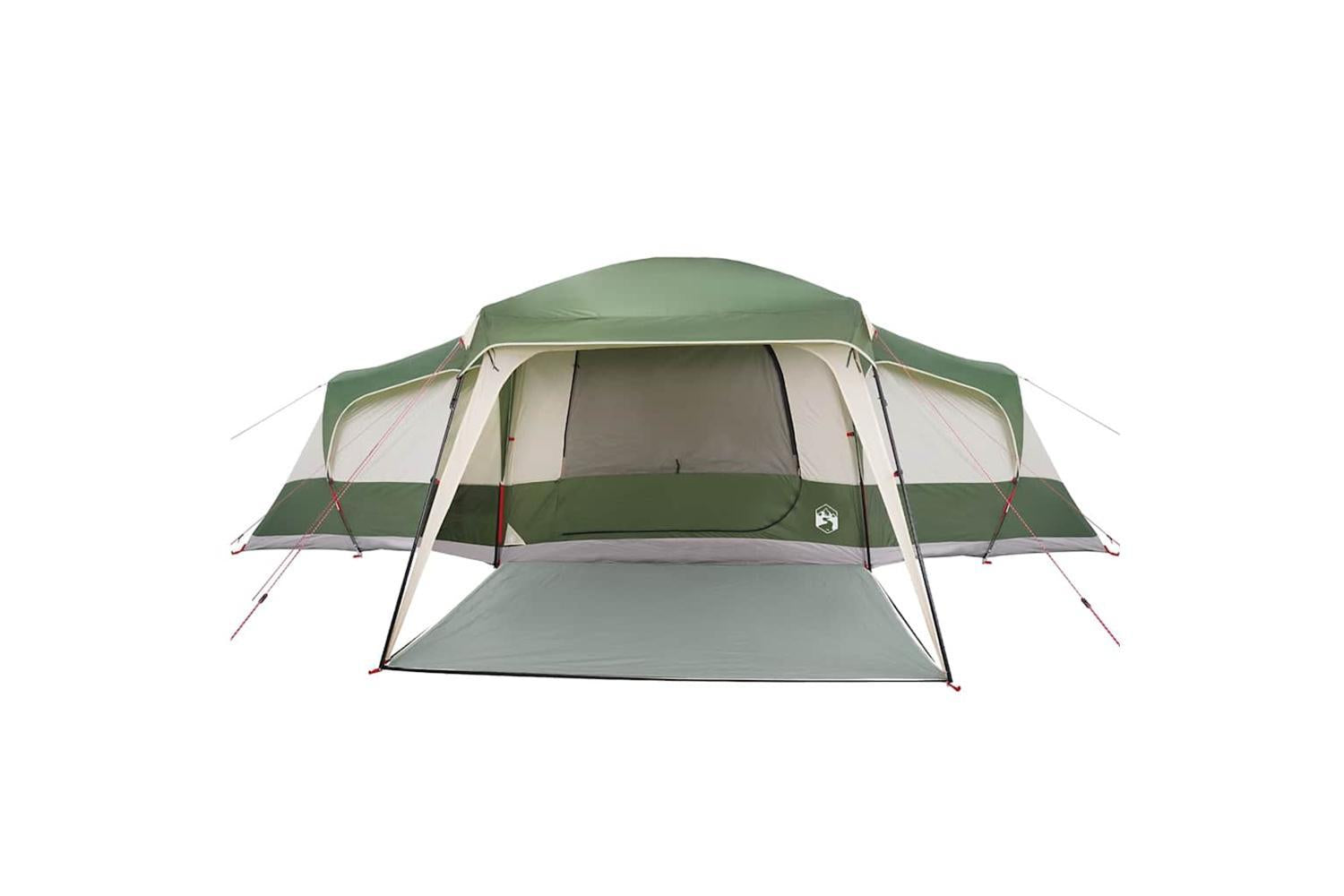 Vidaxl Family Tent With Porch Dome 9-person Green Waterproof-6