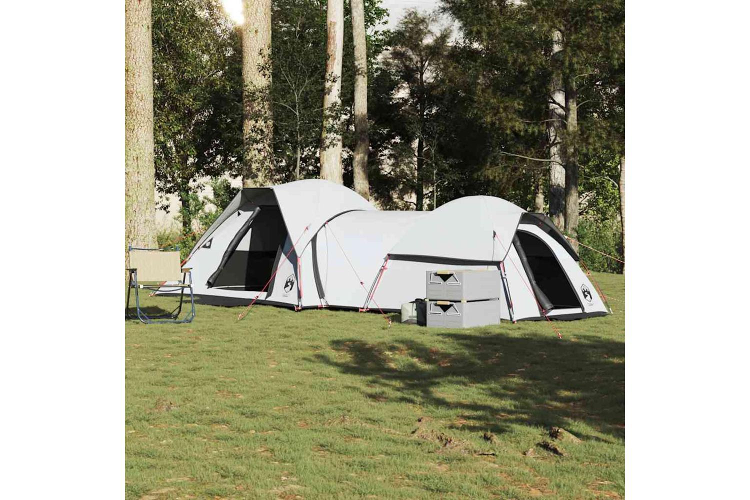 Vidaxl Camping Tent 5-person White Blackout Fabric Waterproof-3