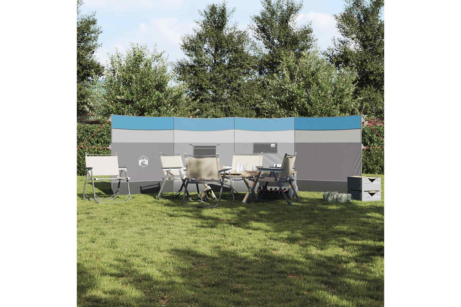 Vidaxl Camping Windbreak Blue 510x153 Cm Waterproof-3