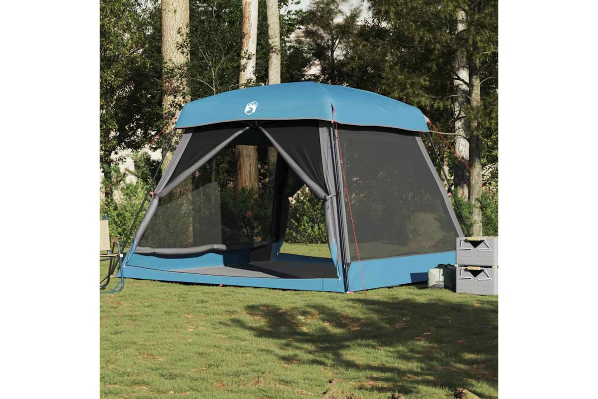 Vidaxl Family Tent Cabin 6-person Blue Waterproof-4