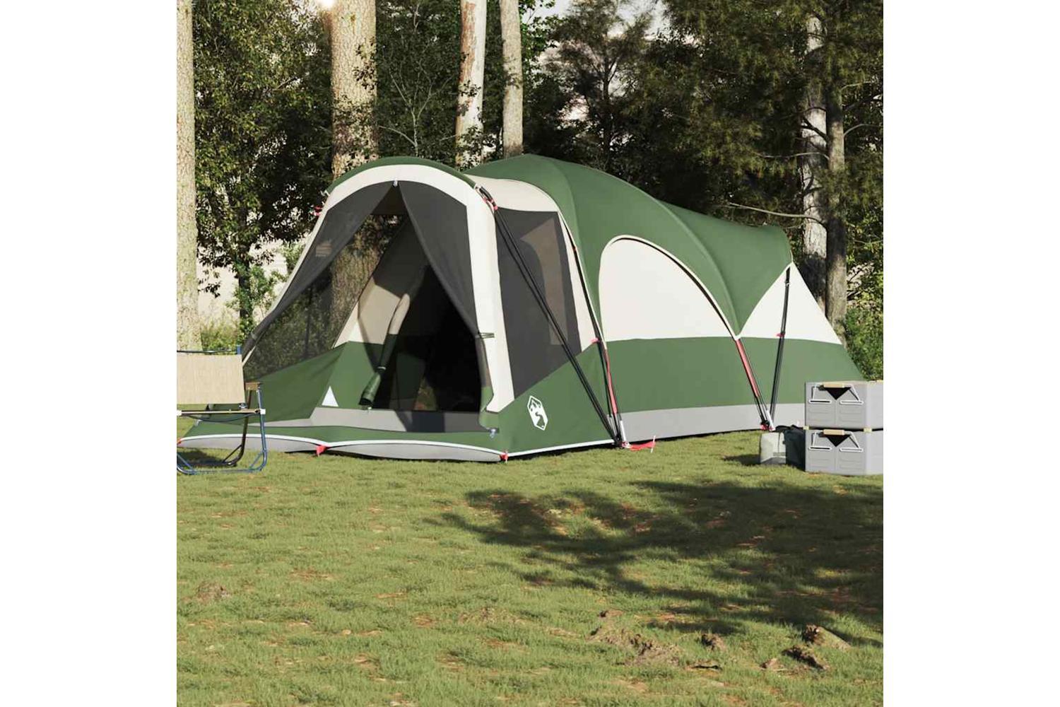 Vidaxl Family Tent Tunnel 8-person Green Waterproof-4