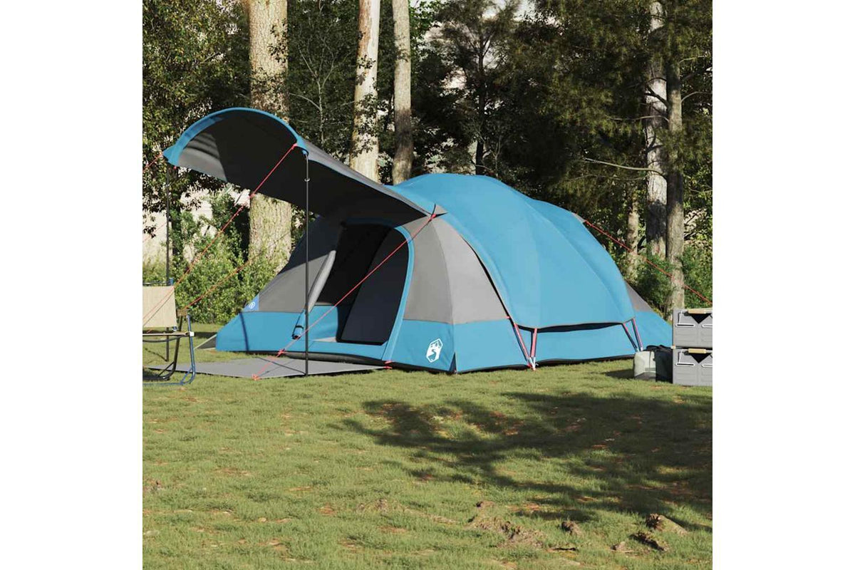 Vidaxl Family Tent Tunnel 8-person Blue Waterproof-4