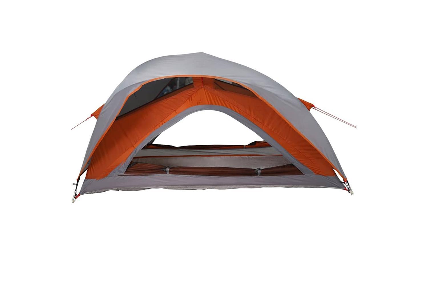 Vidaxl Camping Tent 1-person Grey And Orange Waterproof-5