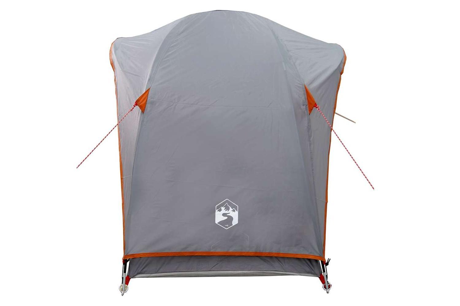 Vidaxl Camping Tent 1-person Grey And Orange Waterproof-7