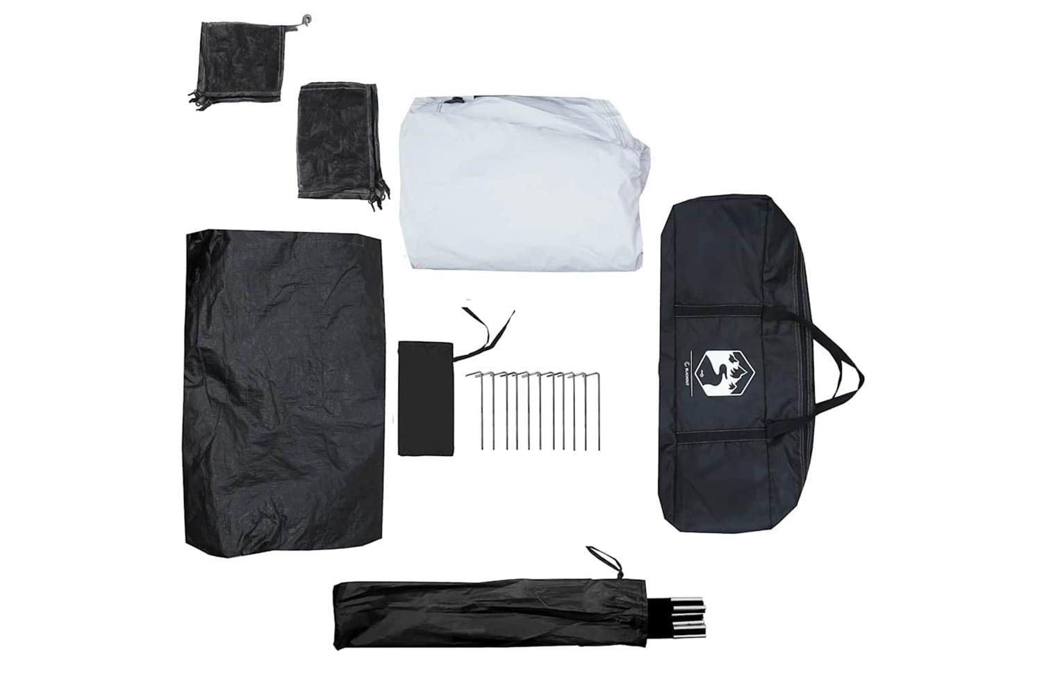Vidaxl Family Tent Cabin 6-person White Blackout Fabric Waterproof-10