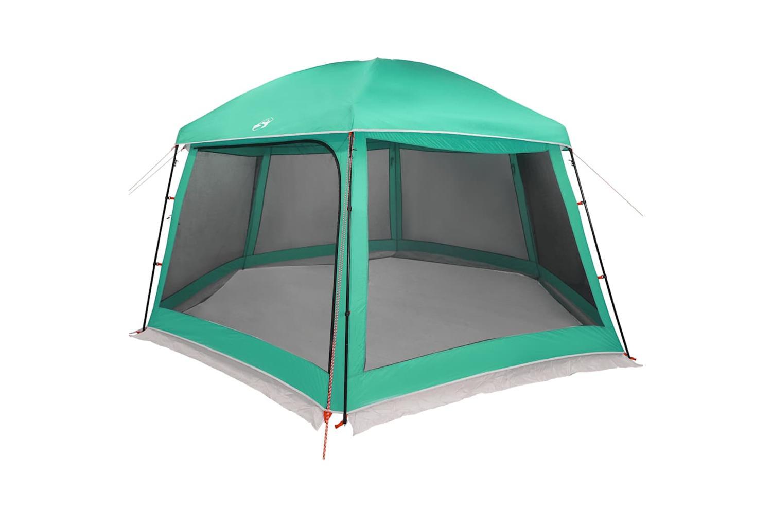 Vidaxl Pool Tent With Removable Fly & Mesh Walls Sea Green 512x458 Cm-3
