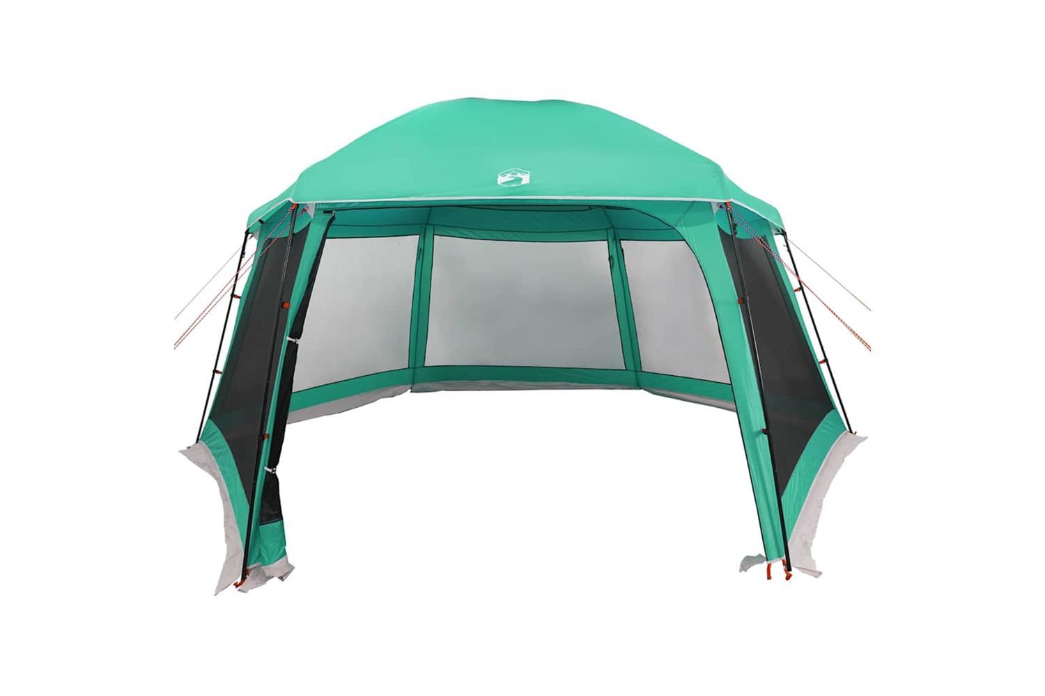 Vidaxl Pool Tent With Removable Fly & Mesh Walls Sea Green 512x458 Cm-6