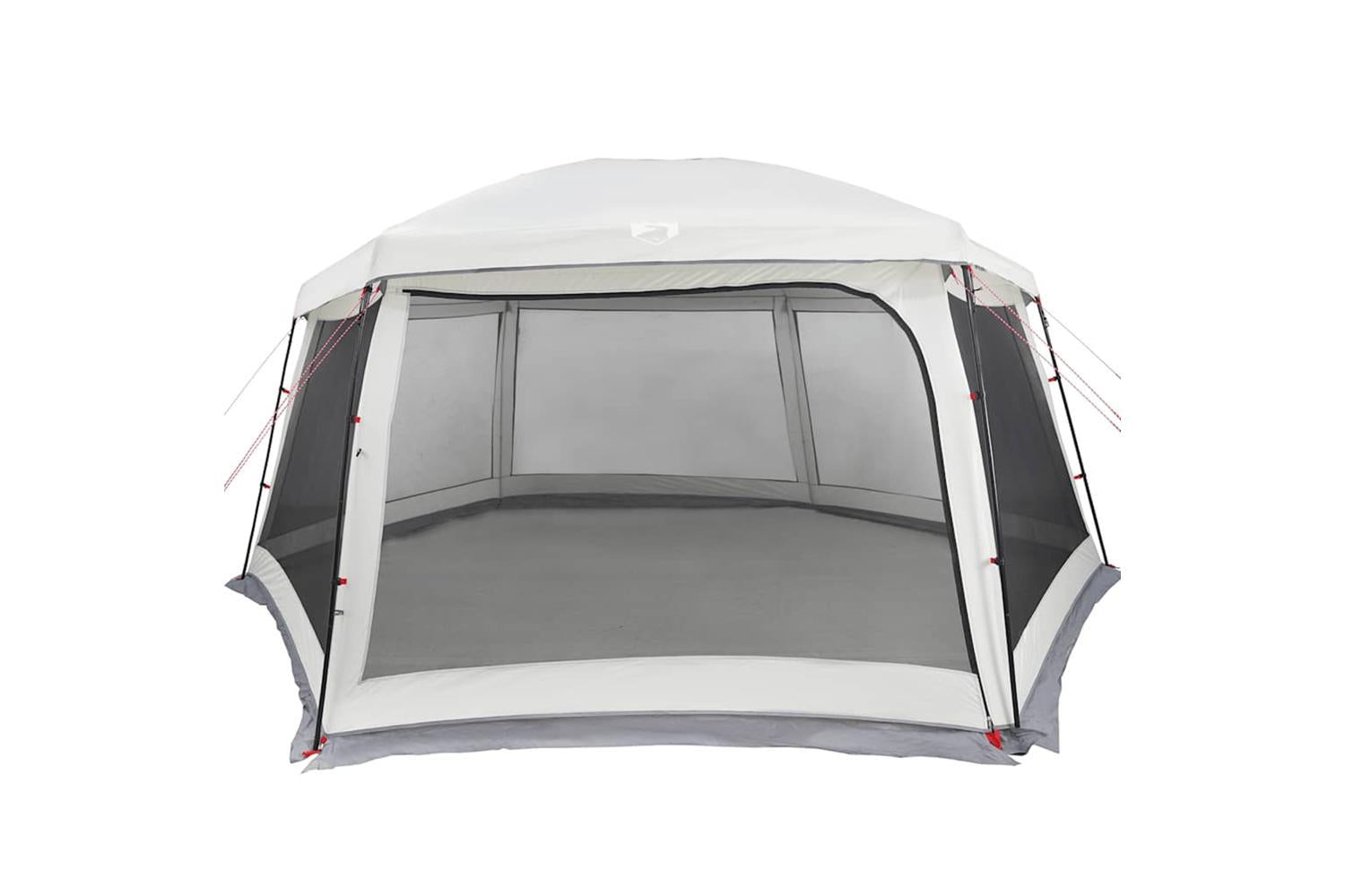 Vidaxl Pool Tent With Removable Fly & Mesh Walls Grey 618x532 Cm-5