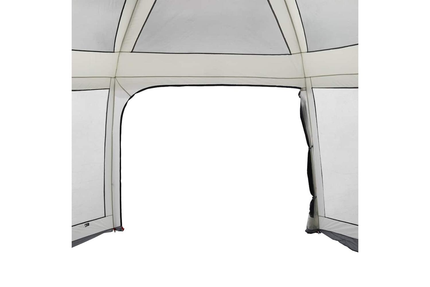 Vidaxl Pool Tent With Removable Fly & Mesh Walls Grey 618x532 Cm-8