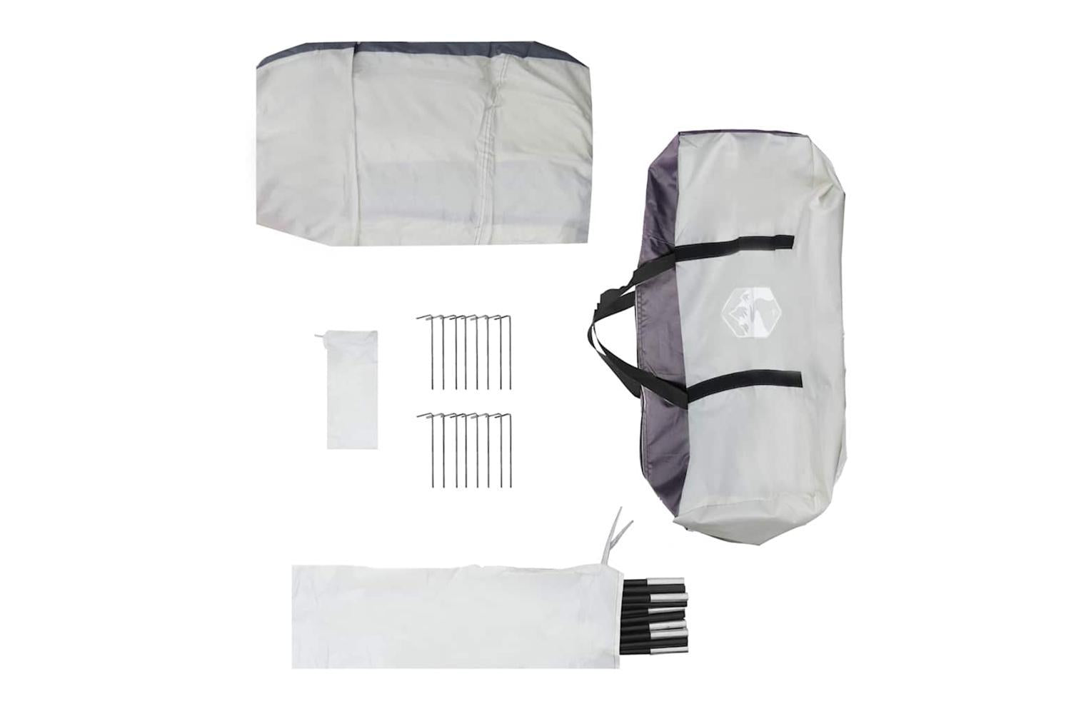 Vidaxl Party Tent Grey Waterproof-9