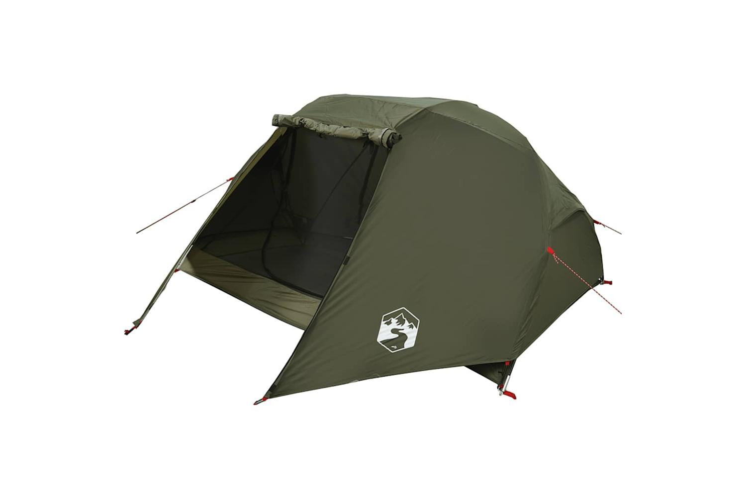 Vidaxl Fishing Tent 5-person Olive Green Waterproof-8