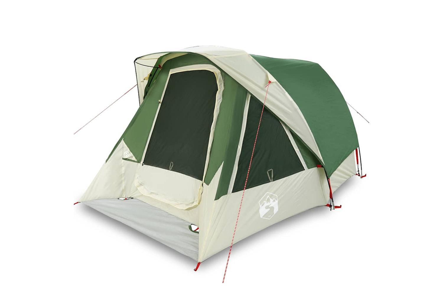 Vidaxl Camping Tent Cabin 4-person Green Waterproof-2