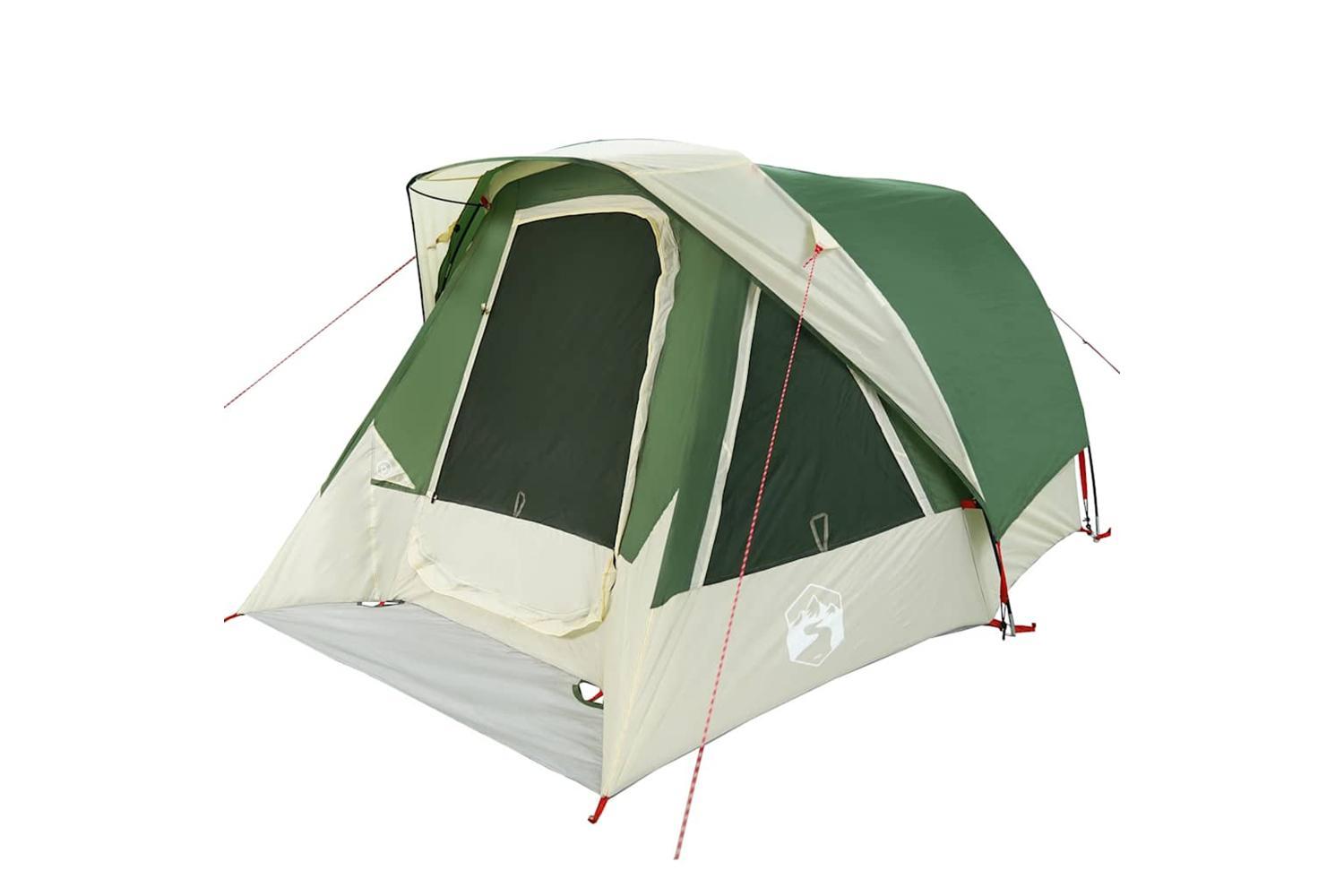 Vidaxl Camping Tent Cabin 4-person Green Waterproof-4