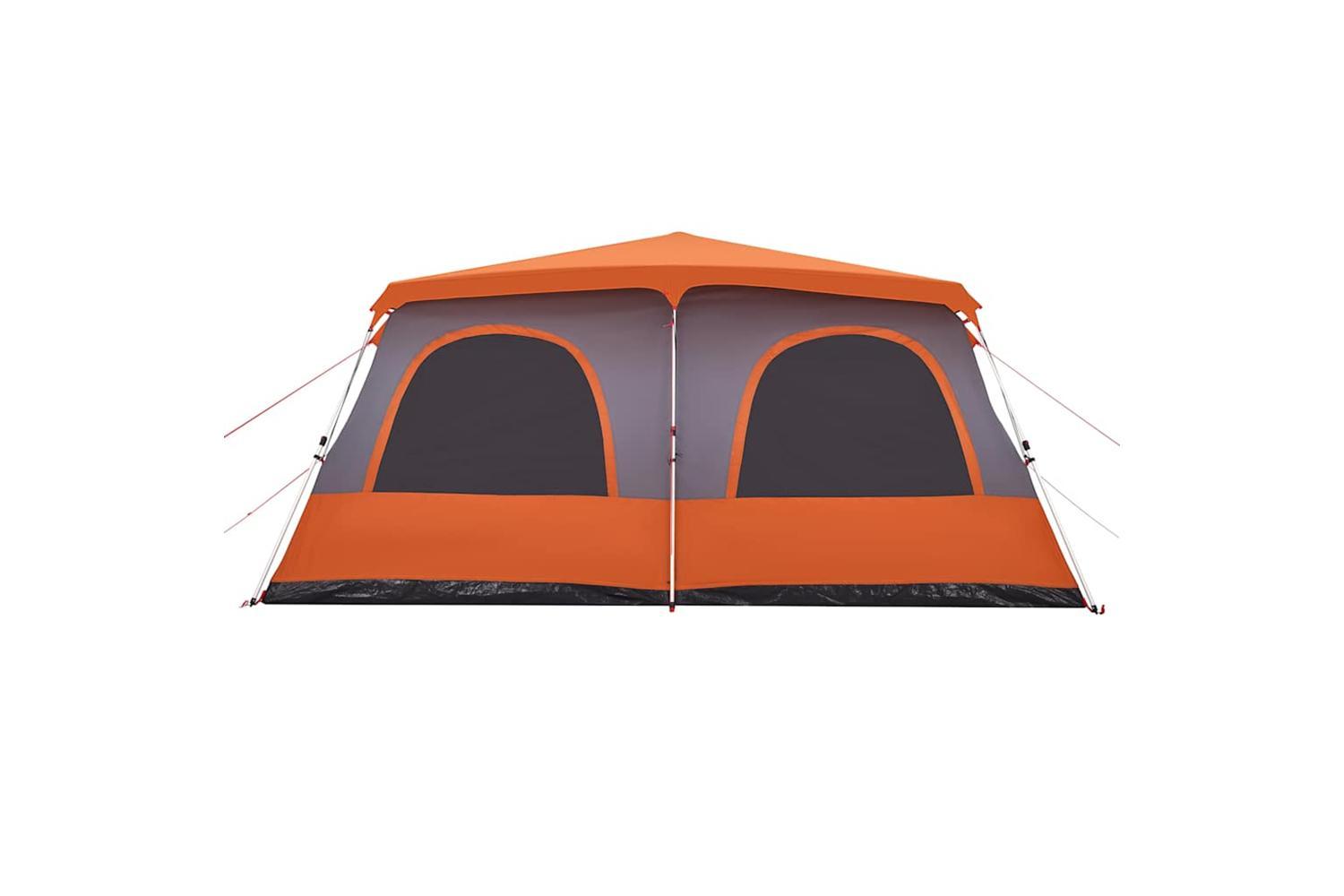 Vidaxl Family Tent Dome 8-person Grey And Orange Quick Release-7